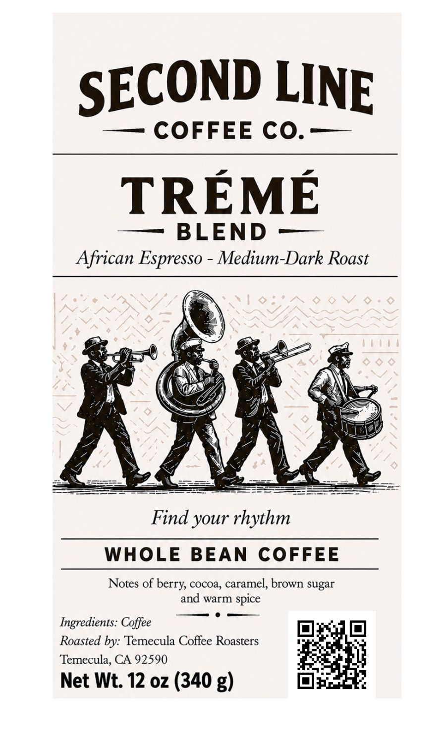 Treme Blend - African Espresso - Whole Bean